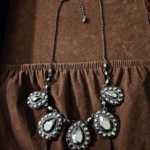 J by Jasper Conran Designer Antiqued Statement Bib Necklace 17"L + 3" extender
